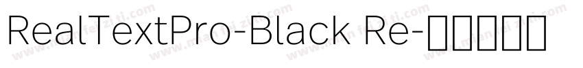 RealTextPro-Black Re字体转换